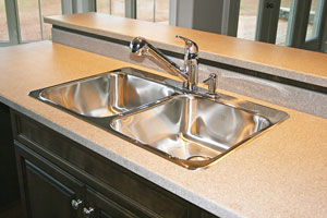 stainless steel kitchen sink