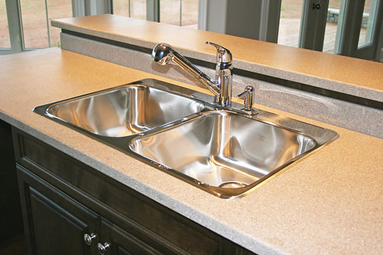 double stainless steel kitchen sink